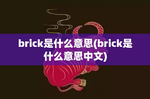 brick是什么意思(brick是什么意思中文)