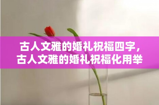 古人文雅的婚礼祝福四字，古人文雅的婚礼祝福化用举案齐眉，举案齐眉,白头偕老