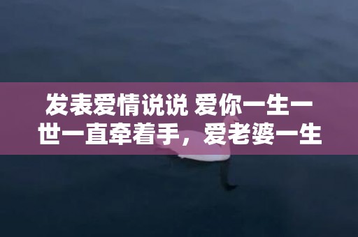 发表爱情说说 爱你一生一世一直牵着手，爱老婆一生一世的誓言