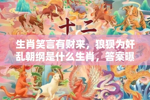 生肖笑言有财来，狼狈为奸乱朝纲是什么生肖，答案曝光落实