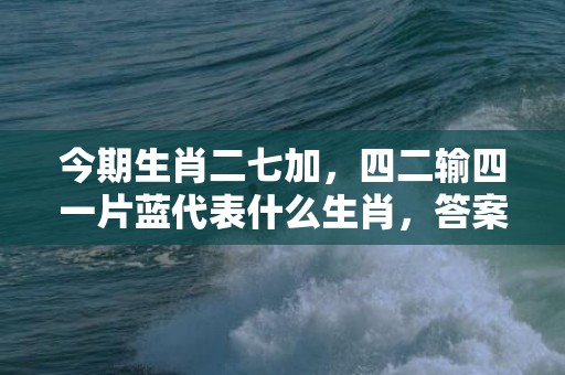 今期生肖二七加，四二输四一片蓝代表什么生肖，答案曝光落实