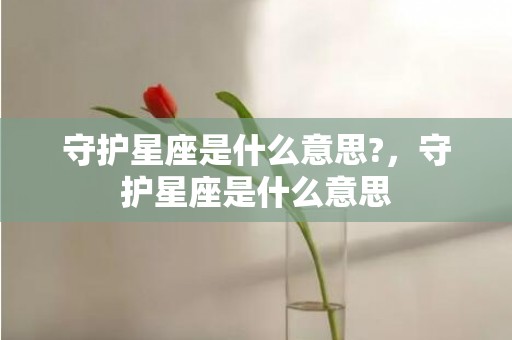守护星座是什么意思?，守护星座是什么意思