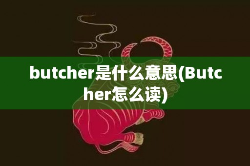 butcher是什么意思(Butcher怎么读)