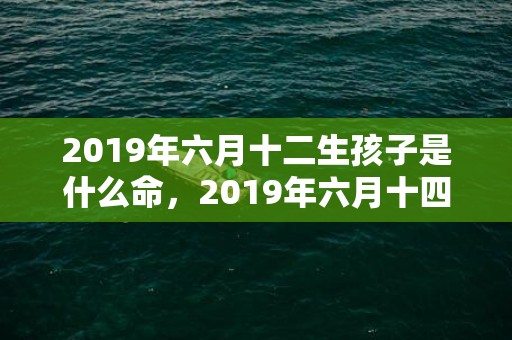 2019年六月十二生孩子是什么命，2019年六月十四出生的男孩怎样取名字，五行属什么