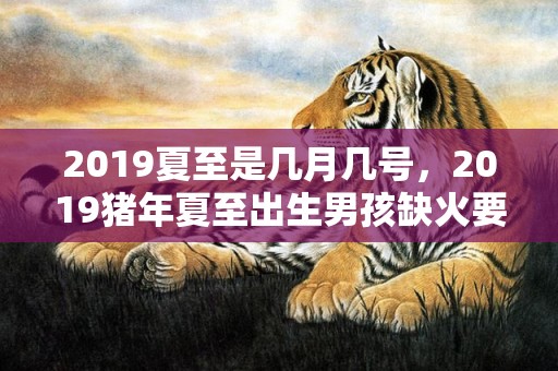 2019夏至是几月几号，2019猪年夏至出生男孩缺火要怎么起名字