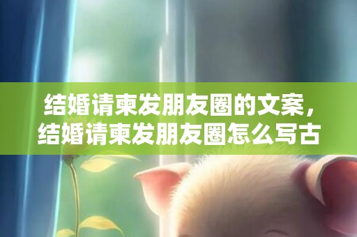 结婚请柬发朋友圈的文案，结婚请柬发朋友圈怎么写古文，有文采的婚礼邀请词古文