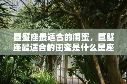 巨蟹座最适合的闺蜜，巨蟹座最适合的闺蜜是什么星座