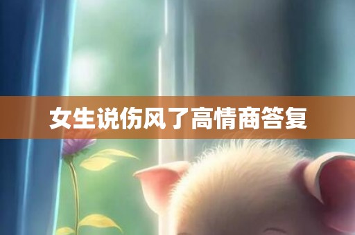 女生说伤风了高情商答复