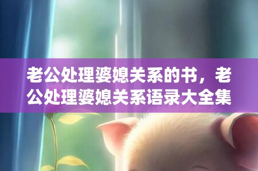 老公处理婆媳关系的书，老公处理婆媳关系语录大全集(婆媳关系取决于男人的说说)