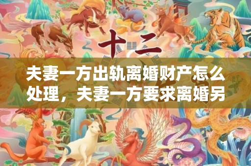 夫妻一方出轨离婚财产怎么处理，夫妻一方要求离婚另一方不同意怎么办