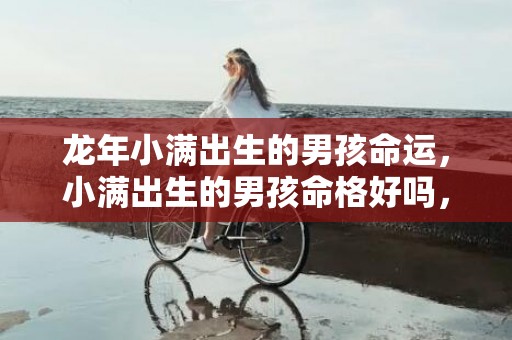 龙年小满出生的男孩命运，小满出生的男孩命格好吗，如何起名字好听