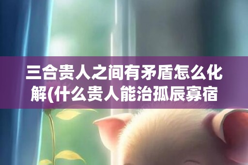 三合贵人之间有矛盾怎么化解(什么贵人能治孤辰寡宿)(三合贵人和6合贵人)