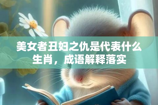美女者丑妇之仇是代表什么生肖，成语解释落实