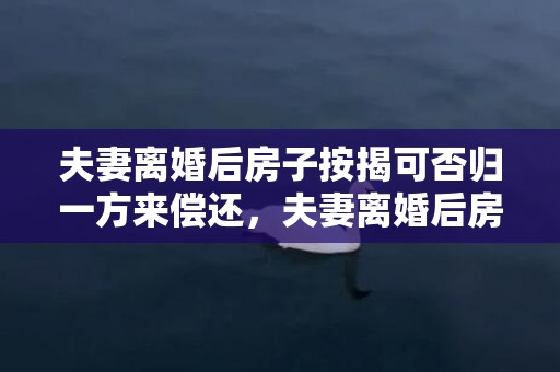 夫妻离婚后房子按揭可否归一方来偿还，夫妻离婚后房子按揭未还清,法院会处理吗知乎 离婚时房产还有房贷该怎么处理