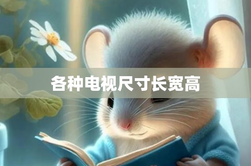 各种电视尺寸长宽高