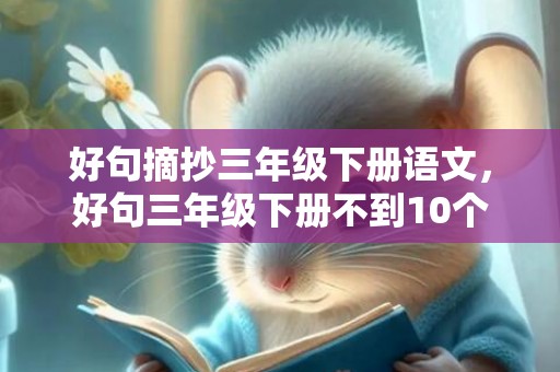 好句摘抄三年级下册语文，好句三年级下册不到10个字