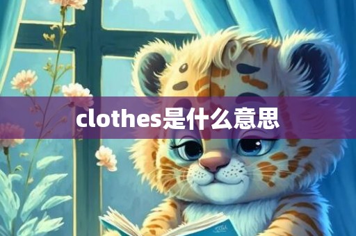 clothes是什么意思