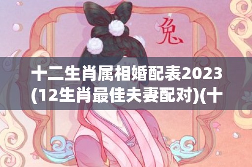 十二生肖属相婚配表2023(12生肖最佳夫妻配对)(十二生肖属相婚配表蛇)
