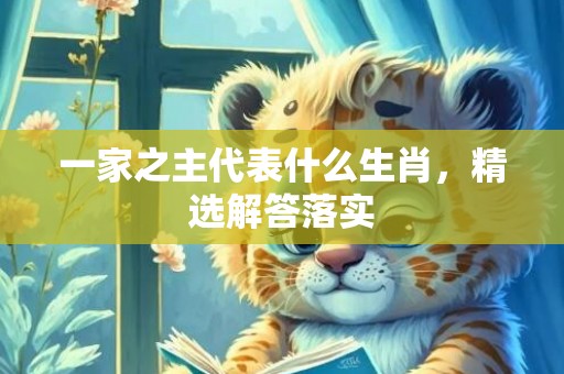 一家之主代表什么生肖，精选解答落实