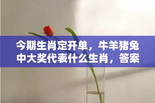 今期生肖定开单，牛羊猪兔中大奖代表什么生肖，答案曝光落实