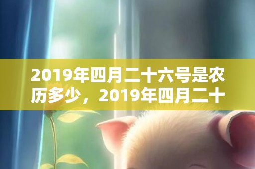 2019年四月二十六号是农历多少，2019年四月二十七出生的男孩如何起名字，五行属什么