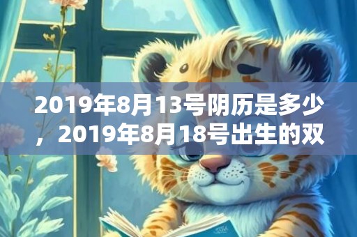 2019年8月13号阴历是多少，2019年8月18号出生的双胞胎男孩起什么名字比较好，五行属什么