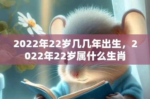 2022年22岁几几年出生，2022年22岁属什么生肖
