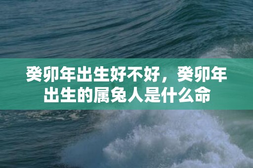 癸卯年出生好不好，癸卯年出生的属兔人是什么命