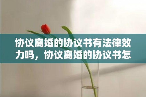 协议离婚的协议书有法律效力吗，协议离婚的协议书怎么写有效的范本