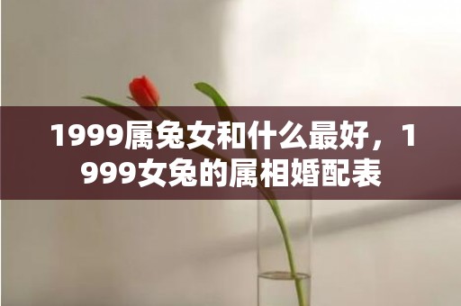 1999属兔女和什么最好，1999女兔的属相婚配表