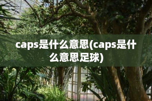caps是什么意思(caps是什么意思足球)