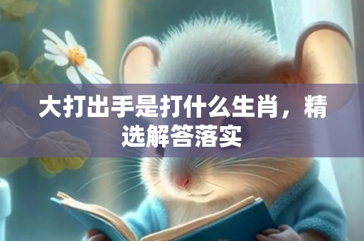 大打出手是打什么生肖，精选解答落实