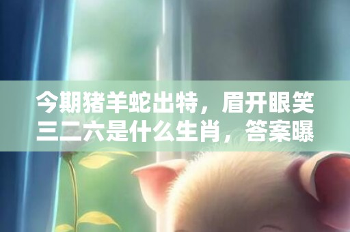 今期猪羊蛇出特，眉开眼笑三二六是什么生肖，答案曝光落实