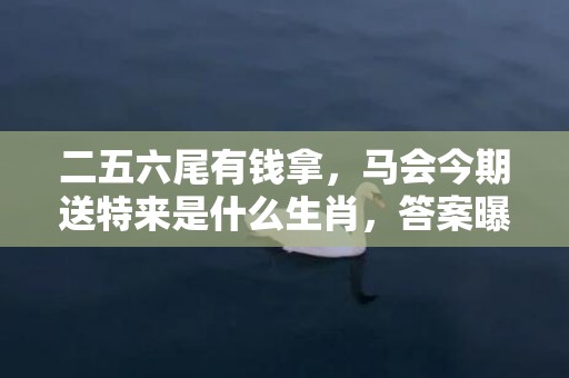 二五六尾有钱拿，马会今期送特来是什么生肖，答案曝光落实