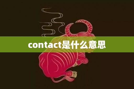 contact是什么意思