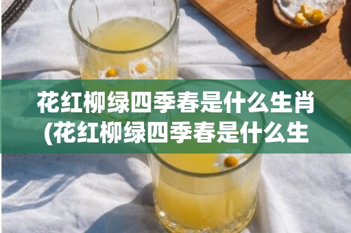 花红柳绿四季春是什么生肖(花红柳绿四季春是什么生肖动物)(花红柳绿四季春是什么波色)