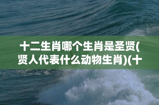 十二生肖哪个生肖是圣贤(贤人代表什么动物生肖)(十二生肖哪个生肖不能仰望天空)