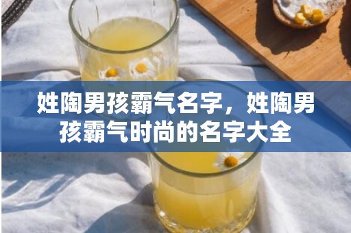 姓陶男孩霸气名字，姓陶男孩霸气时尚的名字大全