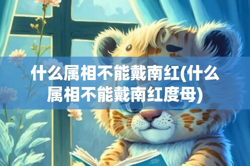 什么属相不能戴南红(什么属相不能戴南红度母)