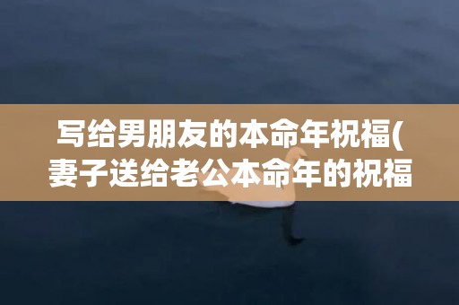 写给男朋友的本命年祝福(妻子送给老公本命年的祝福语)(写给男朋友的情书1000超感动)