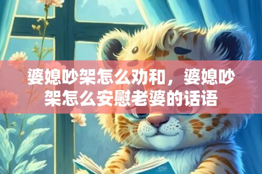 婆媳吵架怎么劝和，婆媳吵架怎么安慰老婆的话语