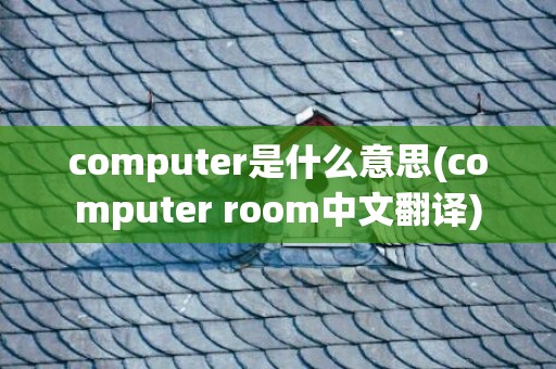 computer是什么意思(computer room中文翻译)