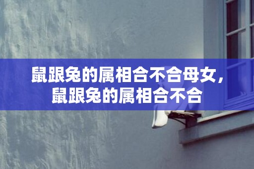 鼠跟兔的属相合不合母女，鼠跟兔的属相合不合