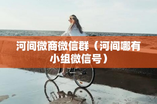 河间微商微信群（河间哪有小组微信号）
