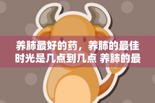 养肺最好的药，养肺的最佳时光是几点到几点 养肺的最佳时光是几点到几点