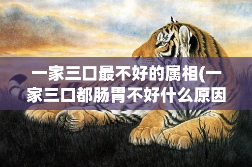 一家三口最不好的属相(一家三口都肠胃不好什么原因)