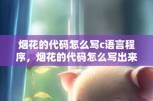 烟花的代码怎么写c语言程序，烟花的代码怎么写出来