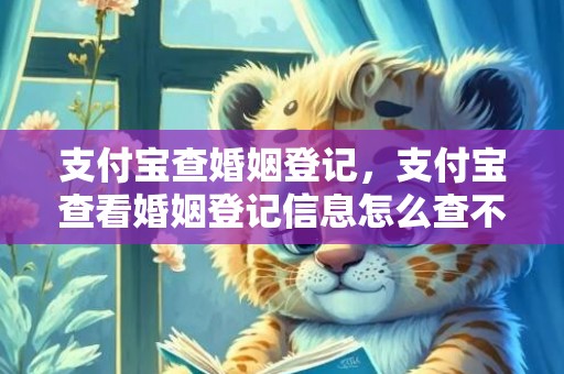 支付宝查婚姻登记，支付宝查看婚姻登记信息怎么查不到呢