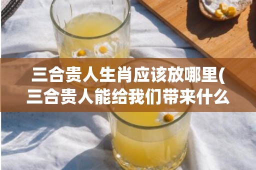 三合贵人生肖应该放哪里(三合贵人能给我们带来什么)(龙的6合贵人是什么生肖)