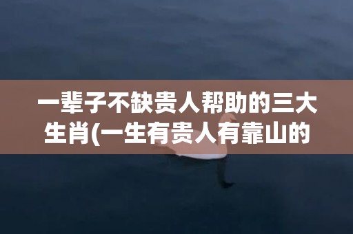 一辈子不缺贵人帮助的三大生肖(一生有贵人有靠山的生肖女)(生肖兔一辈子贵人是谁)